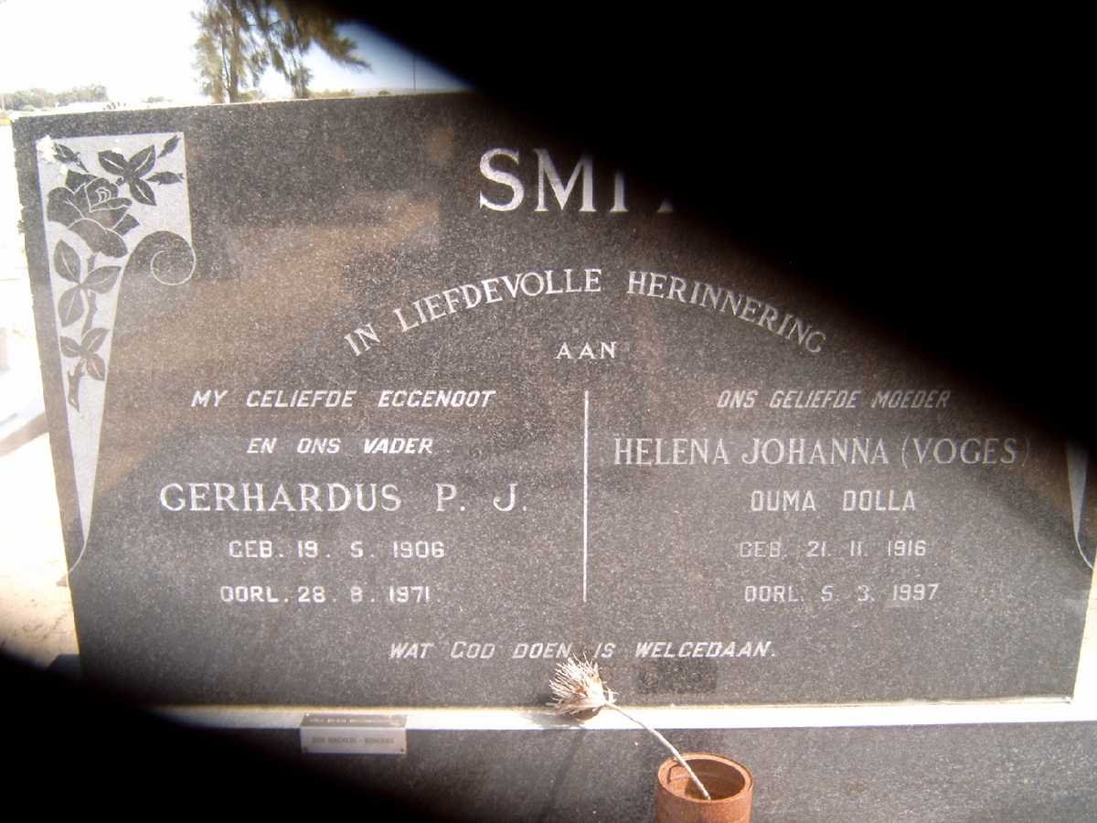 SMIT Gerhardus P.J. 1906-1971 &amp; Helena Johanna VOGES 1916-1997