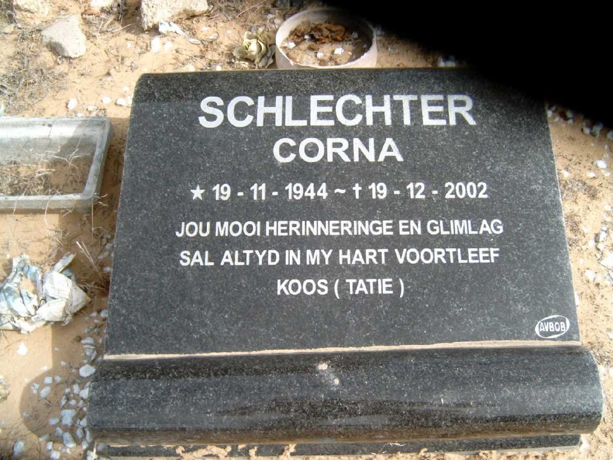 SCHLECHTER Corna 1944-2002