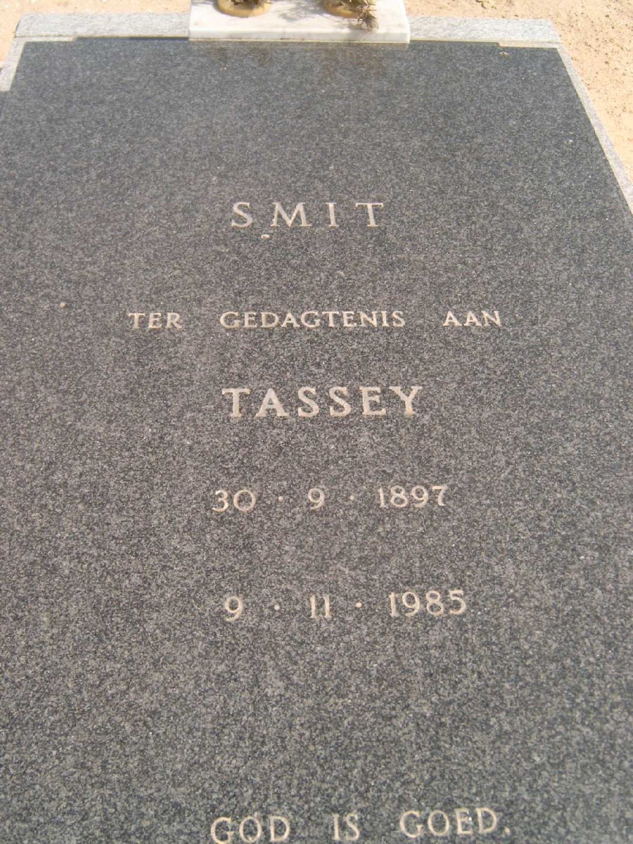 SMIT Tassey 1897-1985
