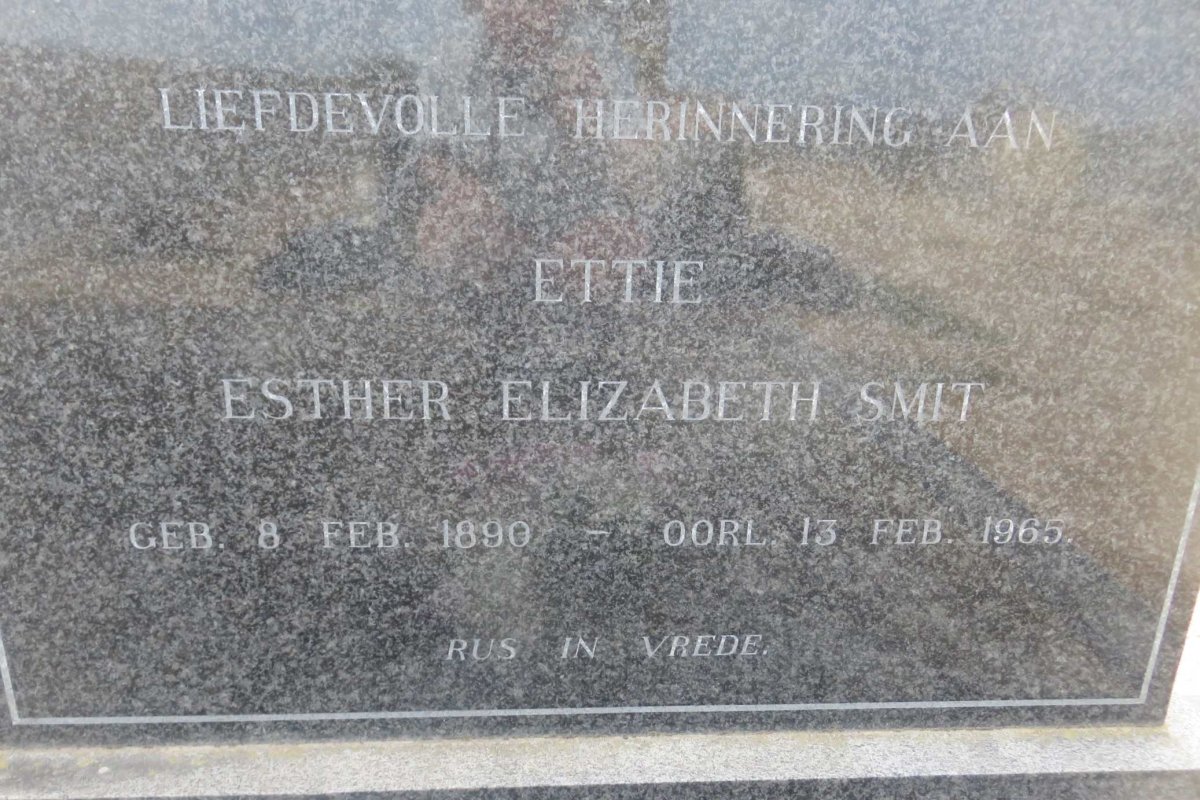 SMIT Esther Elizabeth 1890-1965
