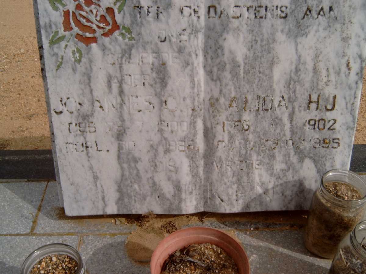 TOLKEN Johannes C. 1900-1988 &amp; Alida H.J. 1902-1995