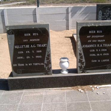THIART Johannes H.A. 1904-1969 &amp; Helletjie A.G. 1915-1980