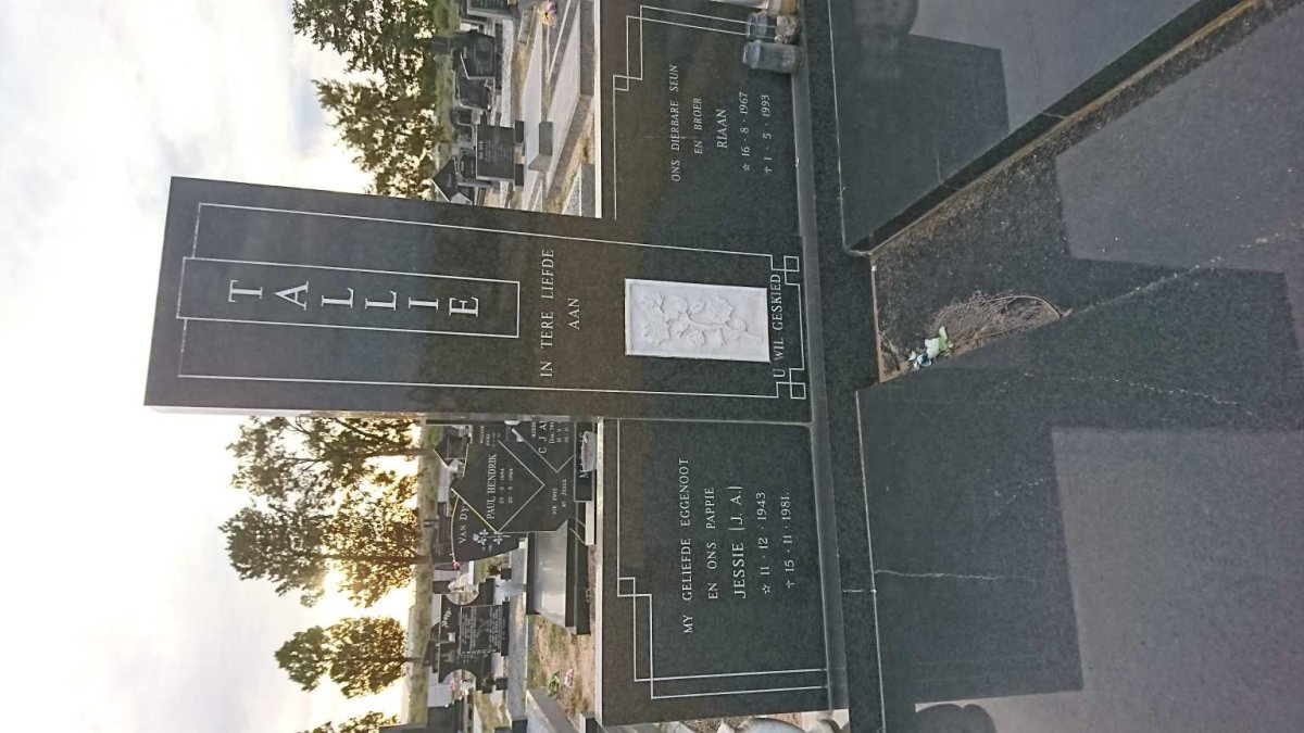 TALLIE J.A. 1943-1981 :: TALLIE Riaan 1967-1993