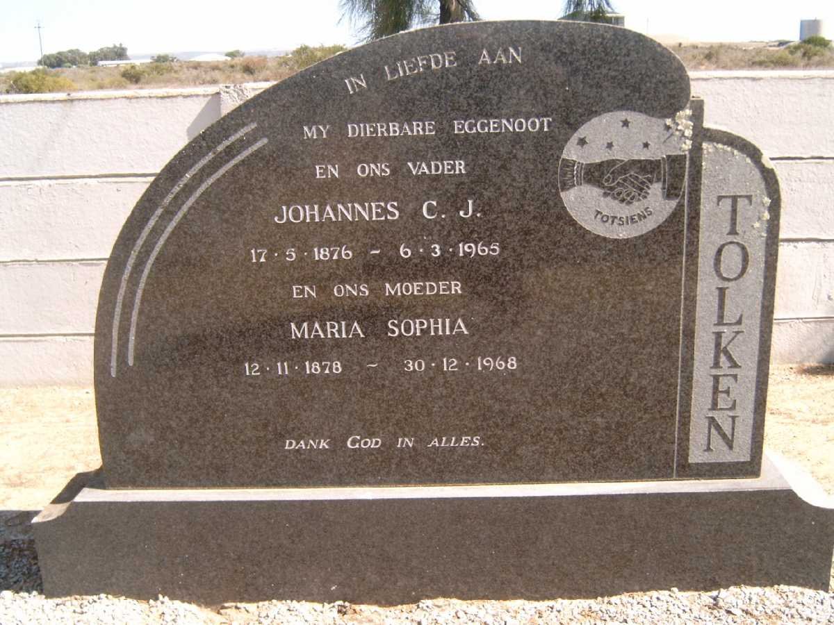 TOLKEN Johannes C.J. 1876-1965 &amp; Maria Sophia 1878-1968