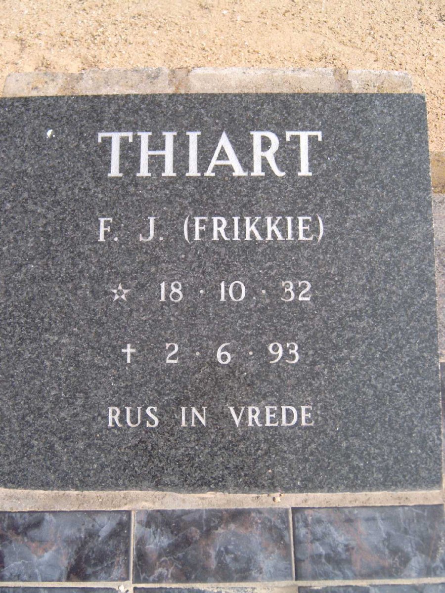 THIART F.J. 1932-1993