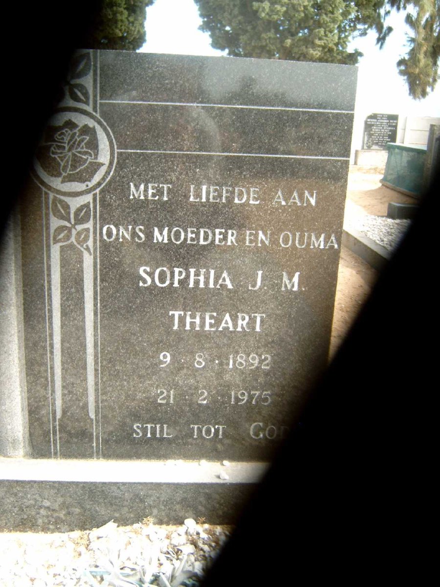 THEART Sophia J.M. 1892-1975