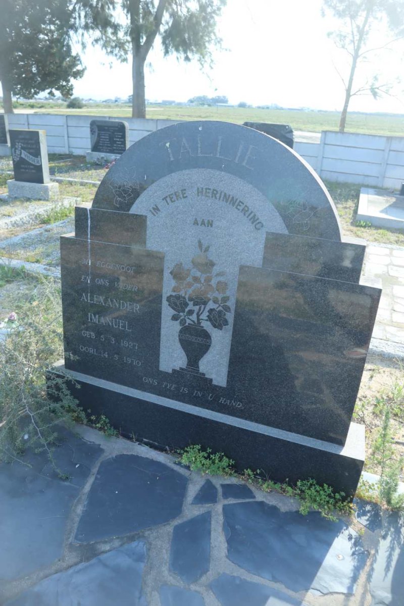 TALLIE Alexander Imanuel 1927-1970