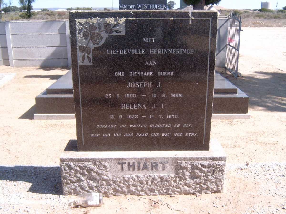THIART Joseph J. 1900-1968 &amp; Helena J.C. 1923-1970