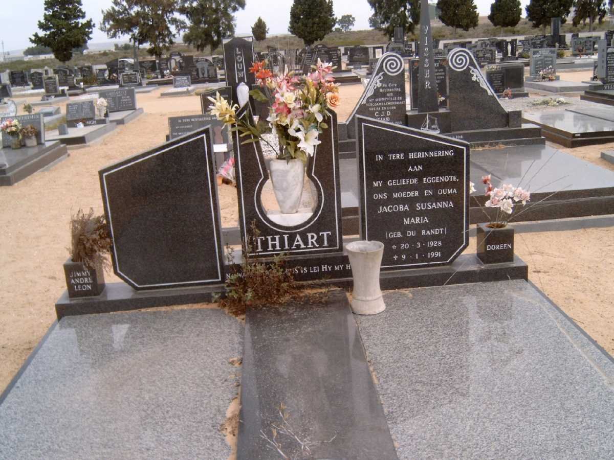 THIART Jacoba Susanna Maria DU RANDT 1928-1991