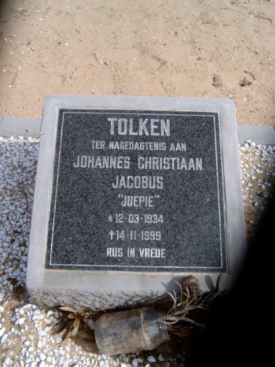 TOLKEN Johannes Christiaan Jacobus 1934-1999