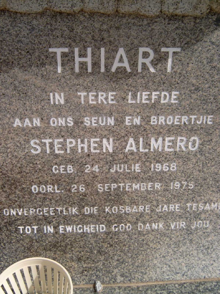 THIART Stephen Almero 1968-1975