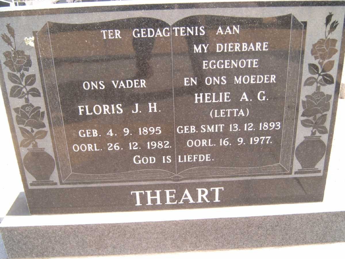 THEART Floris J.H. 1895-1982 &amp; Helie A.G. SMIT 1893-1977