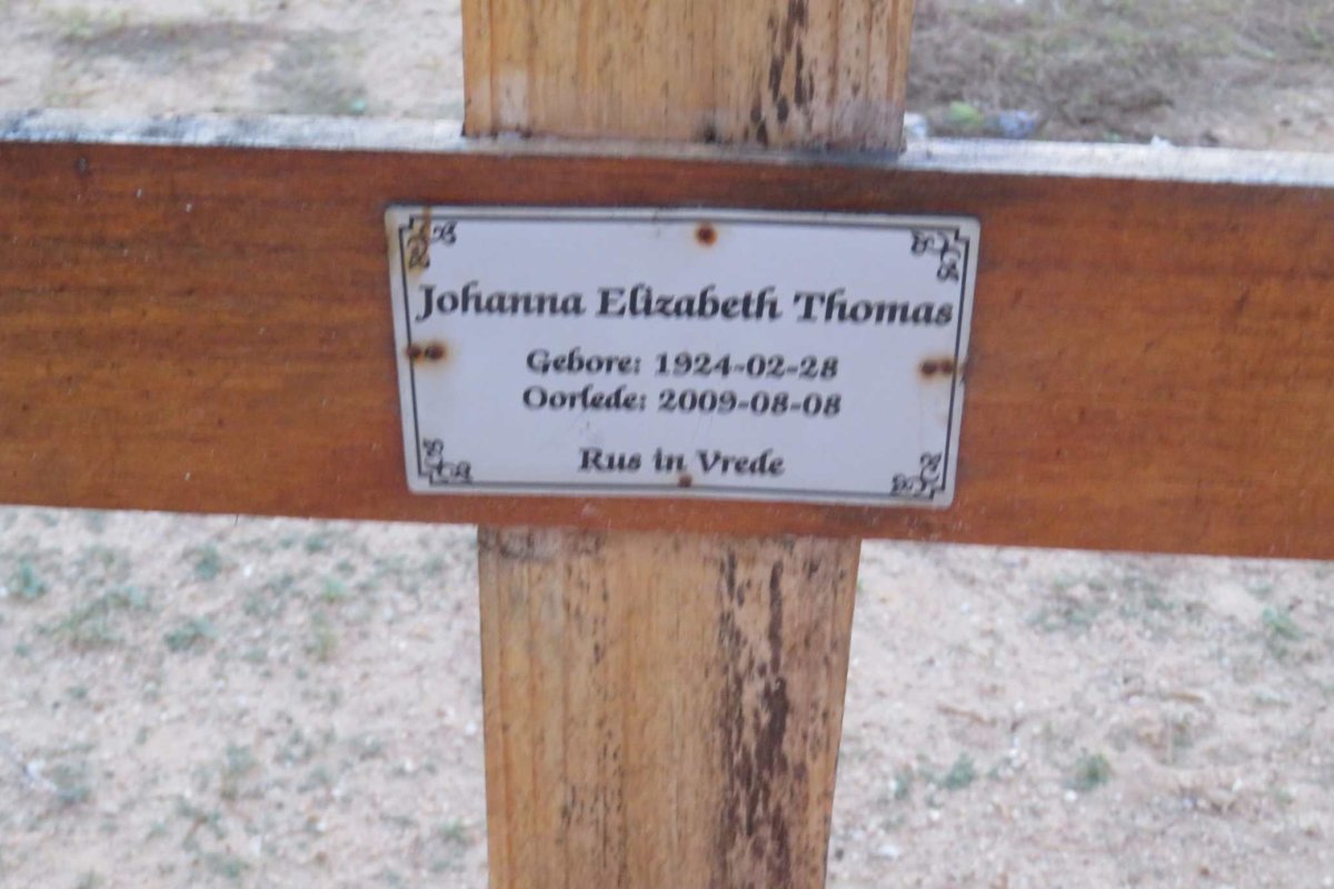 THOMAS Johanna Elizabeth 1924-2009
