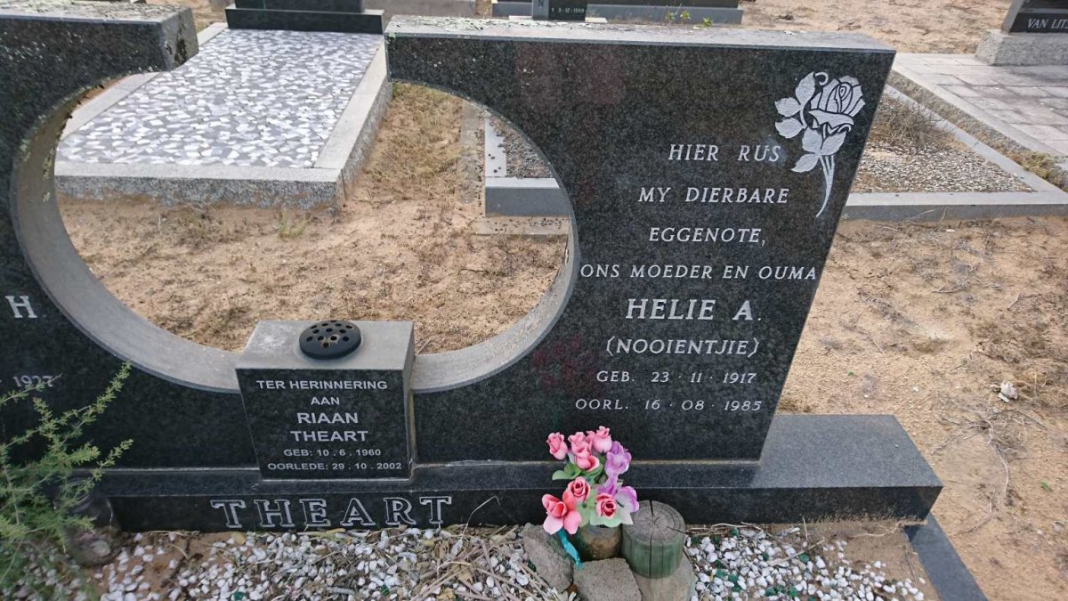 THEART Helie A. 1917-1985 :: THEART Riaan 1960-2002