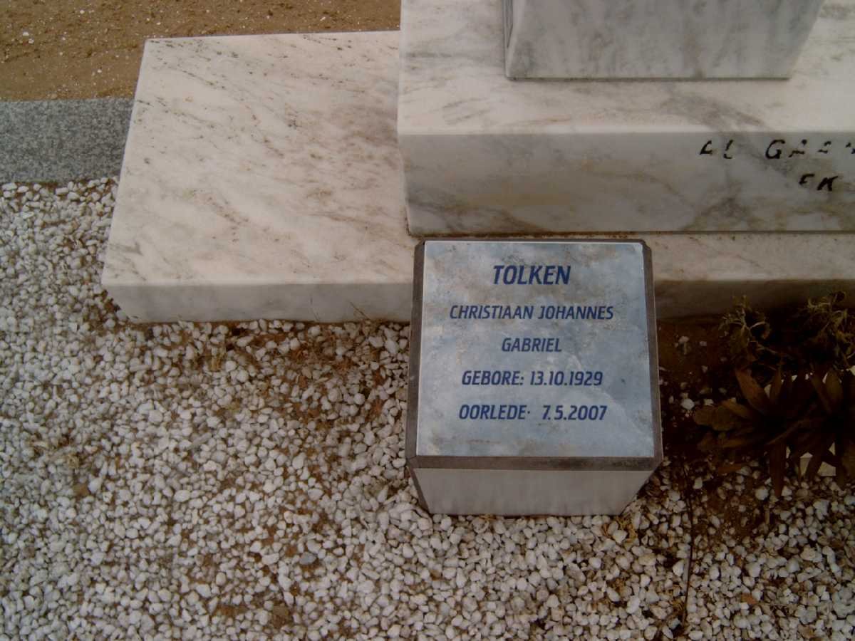 TOLKEN Christiaan Johannes Gabriel 1929-2007