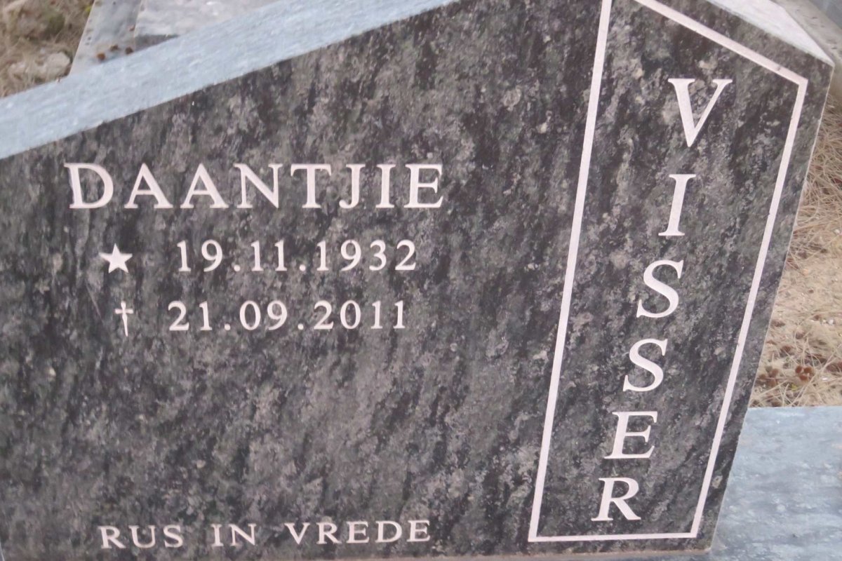 VISSER Daantjie 1932-2011