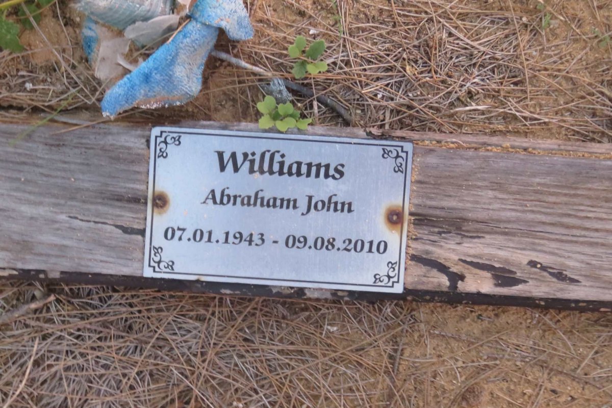 WILLIAMS Abraham John 1943-2010