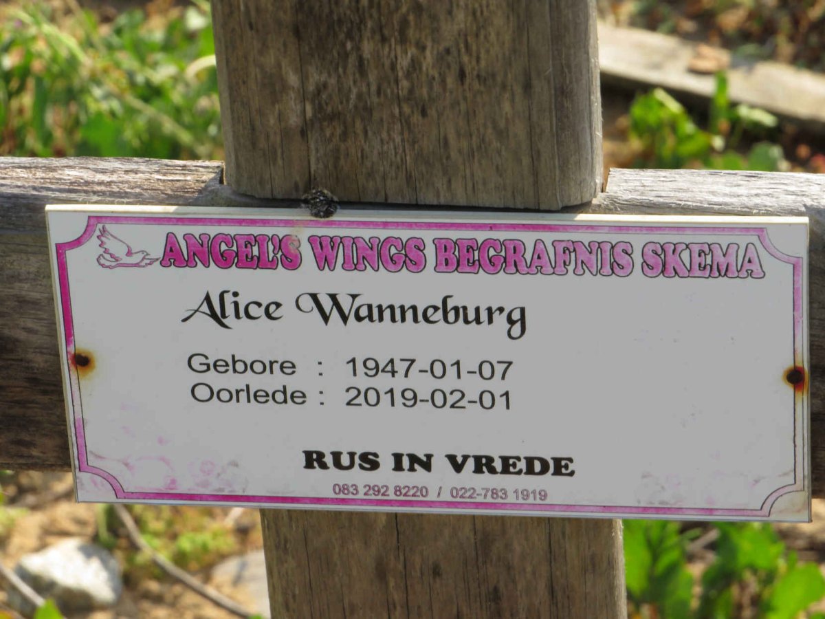 WANNEBURG Alice 1947-2019