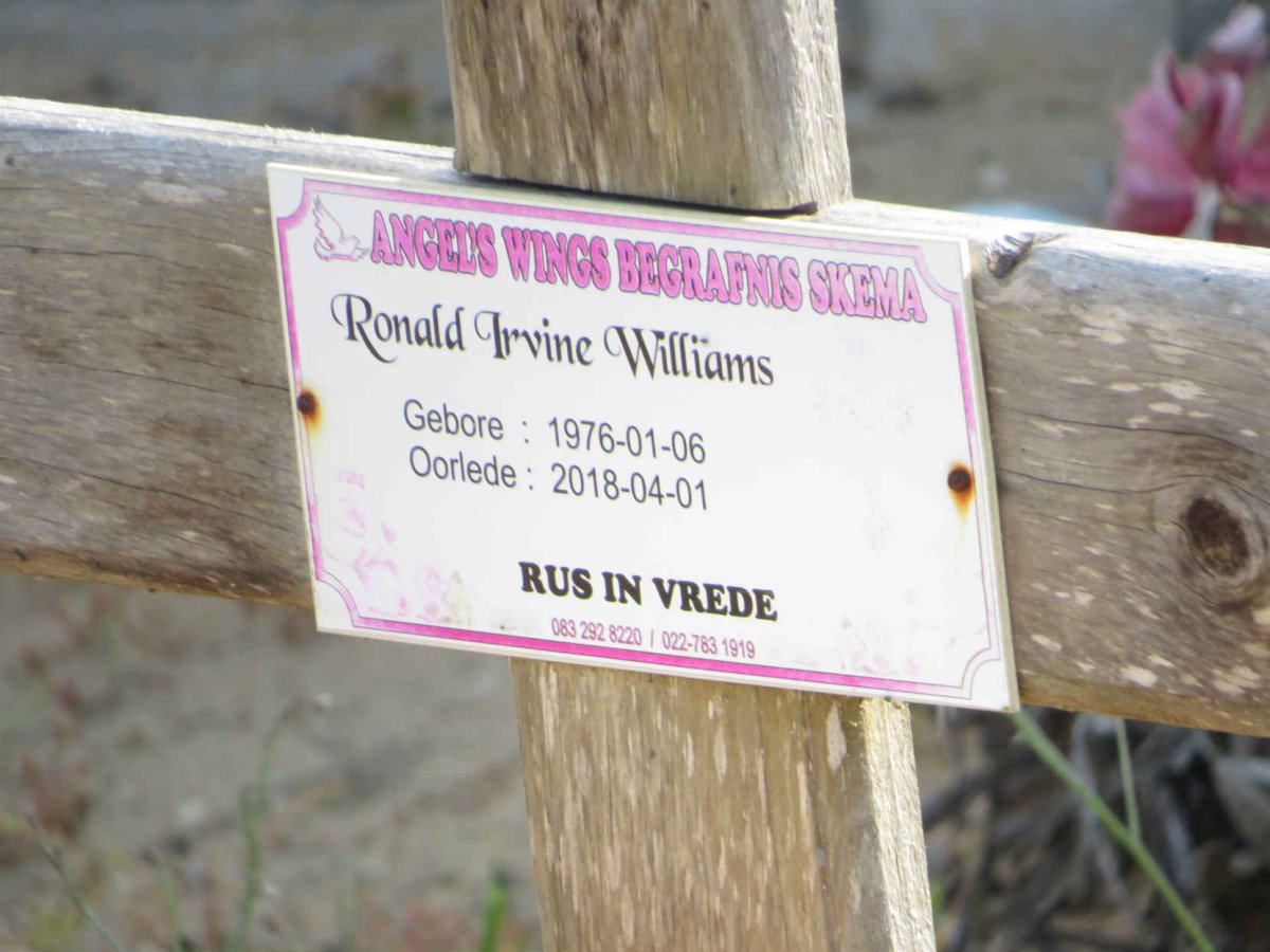 WILLIAMS Ronald Irvine 1976-2018
