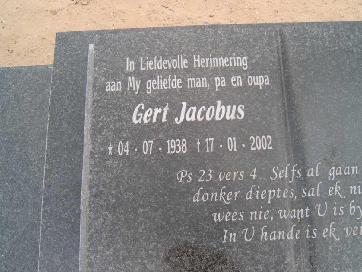 ? Gert Jacobus 1938-2002