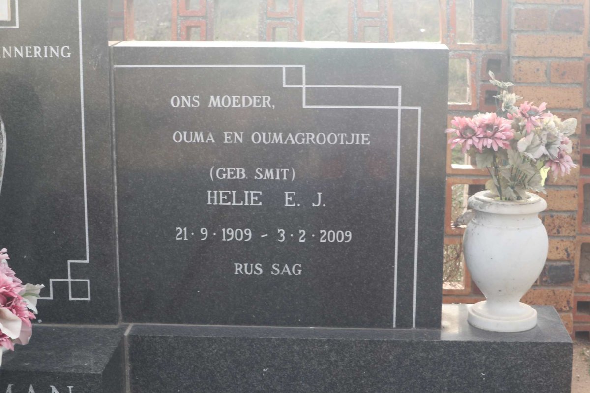 KELLERMAN Frans J.S. 1903-1978 &amp; Helie E.J. SMIT 1909-2009