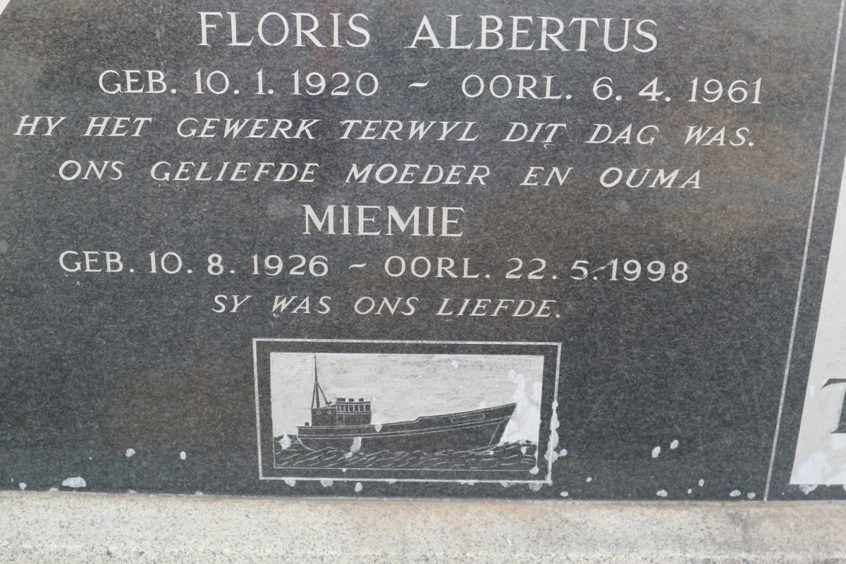 SMIT Floris Albertus 1920-1961 &amp; Miemie 1926-1998