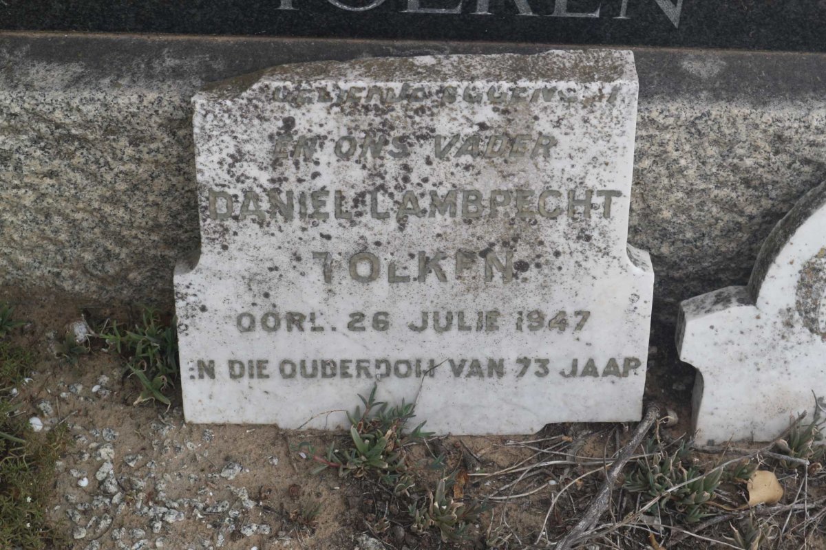 TOLKEN Daniel Lambrechts 1874-1948 &amp; Huibrecht Elizabeth HAGEN 1884-1965