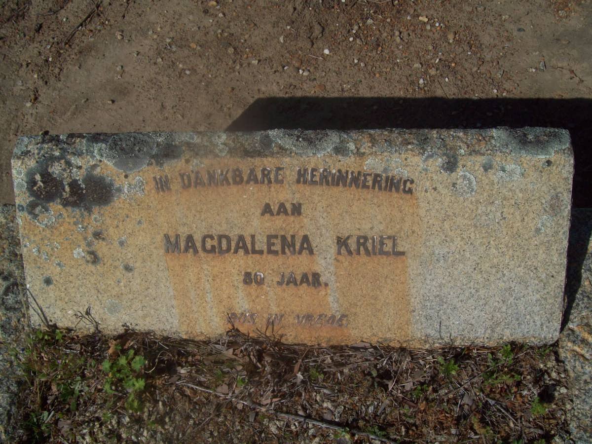 KRIEL Magdalena