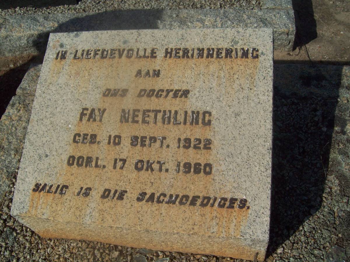 NEETHLING Fay 1922-1960