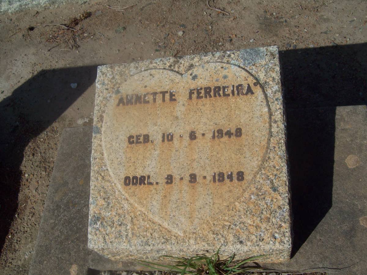 FERREIRA Annette 1948-1948