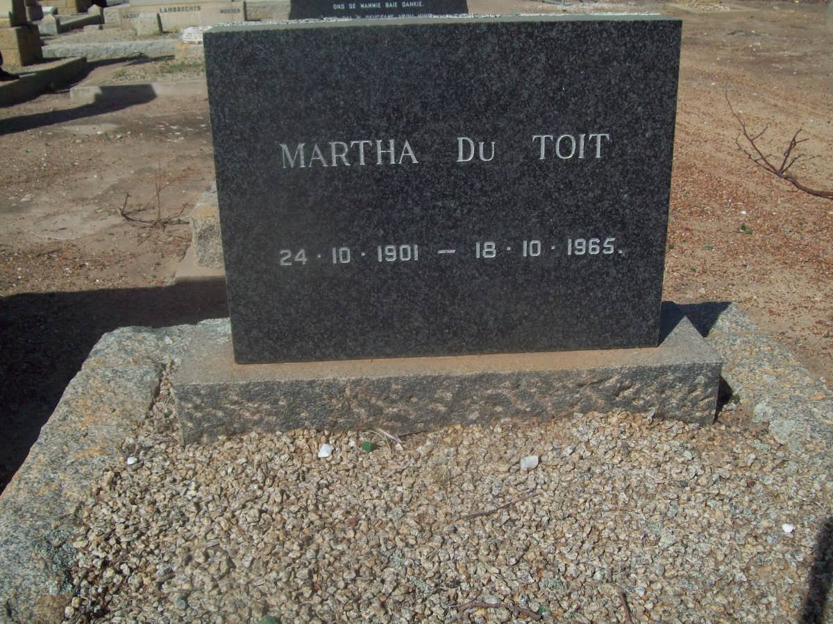 TOIT Martha, du 1901-1965