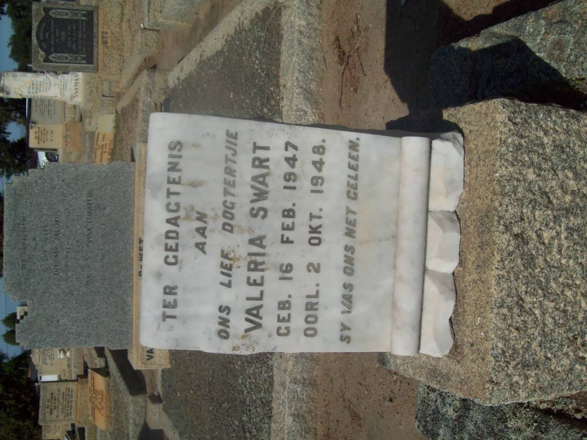 SWART Valeria 1947-1948