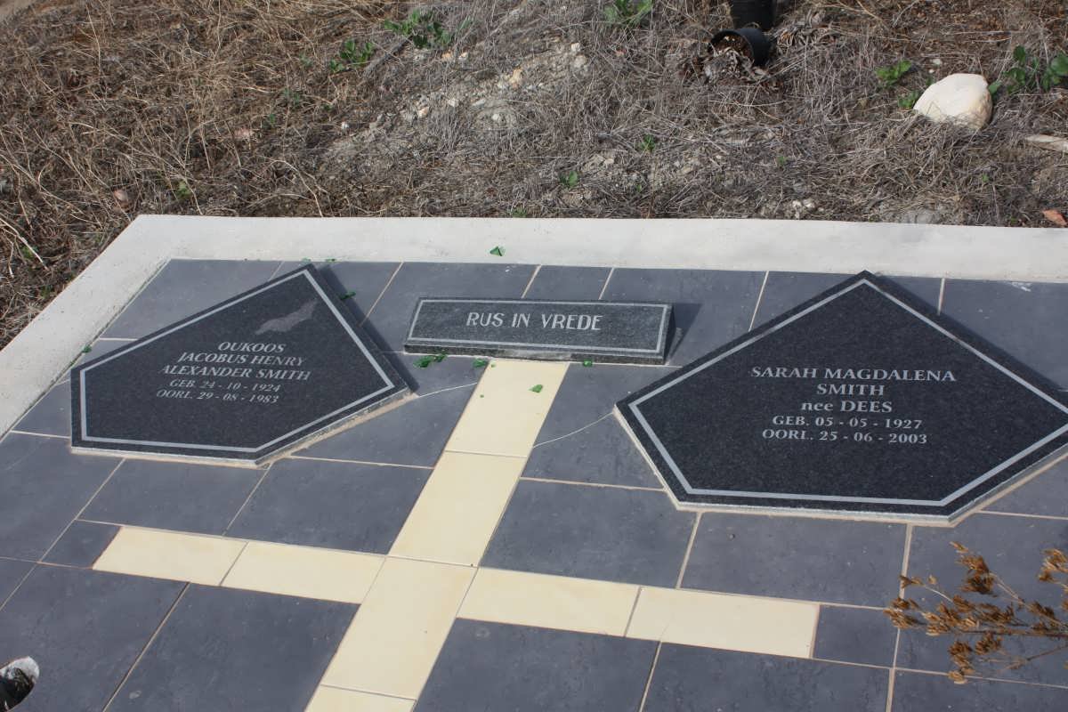 SMITH Oukoos Jacobus Henry Alexander 1924-1983 &amp; Sarah Magdalena DEES 1927-2003