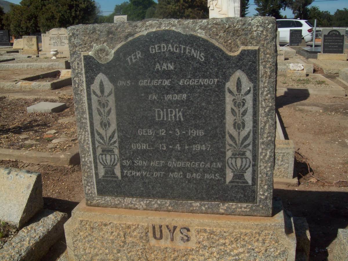 UYS Dirk 1916-1947