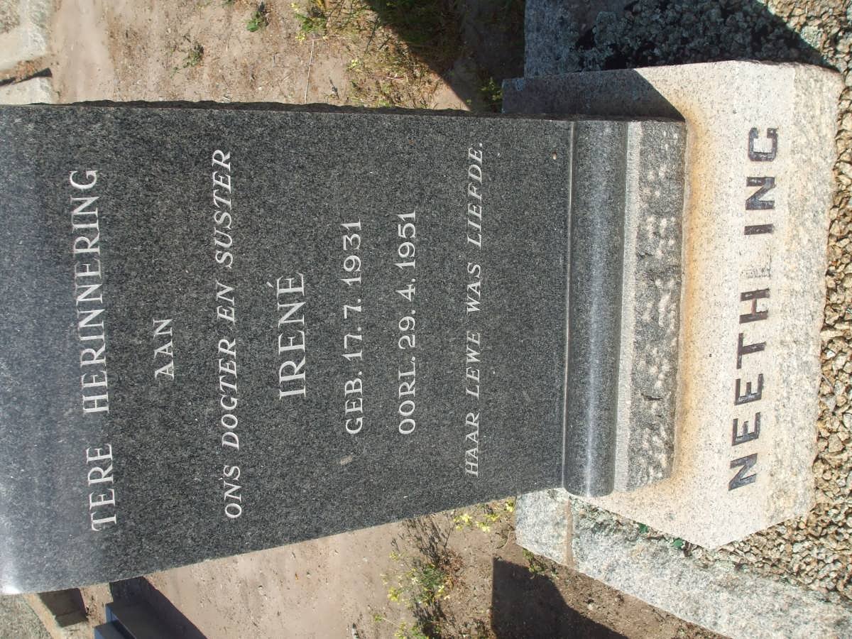 NEETHLING Irene 1931-1951