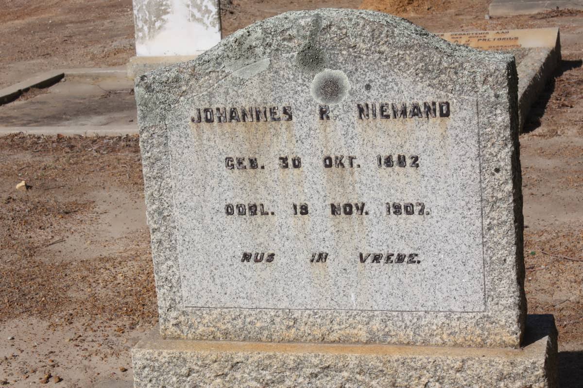NIEMAND Johannes R. 1882-1907