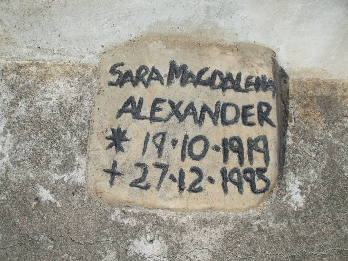 ALEXANDER Sara Magdalena 1919-1995