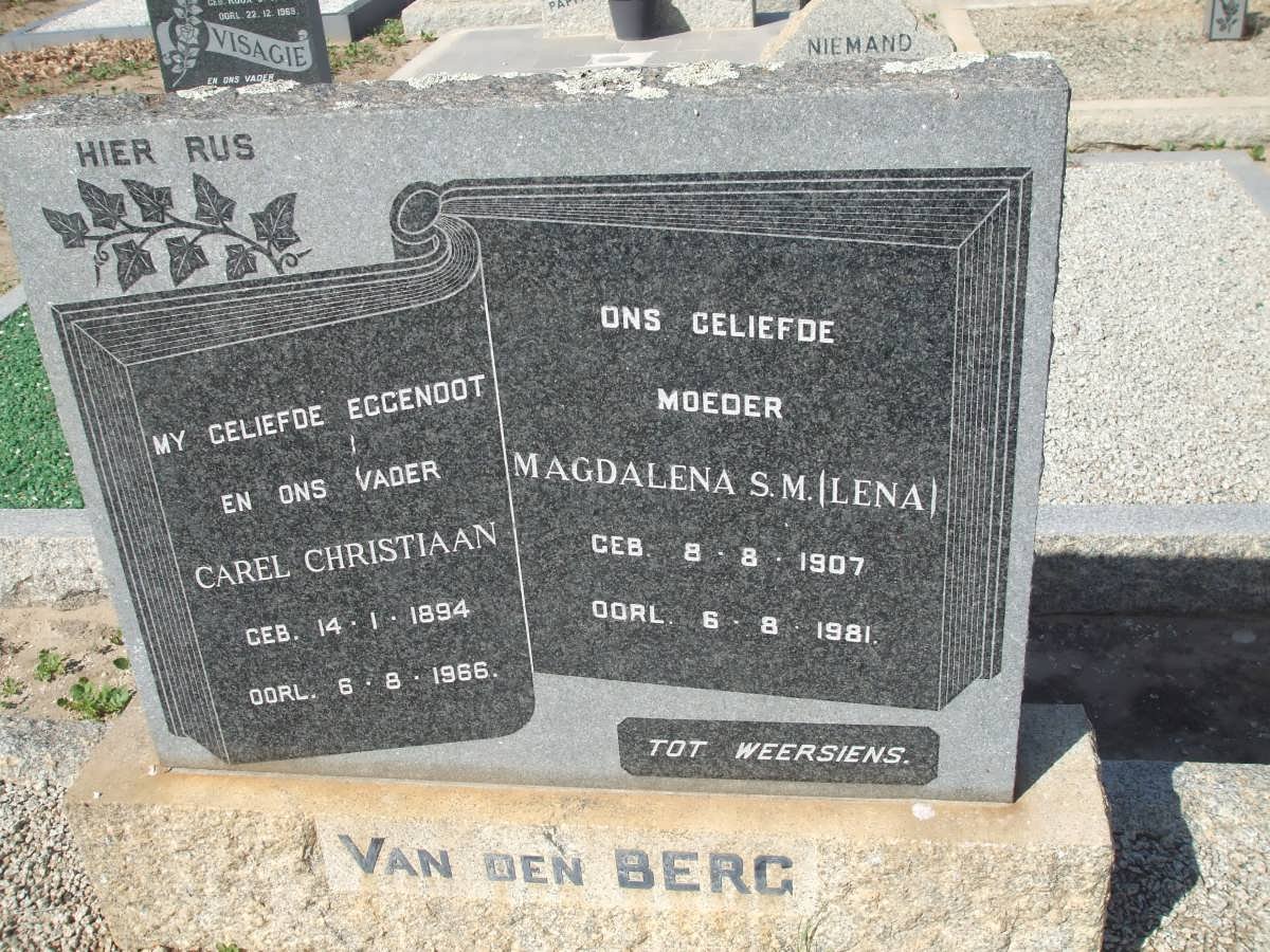 BERG Carel Christiaan, van den 1894-1966 &amp; Magdalena S.M. 1907-1981