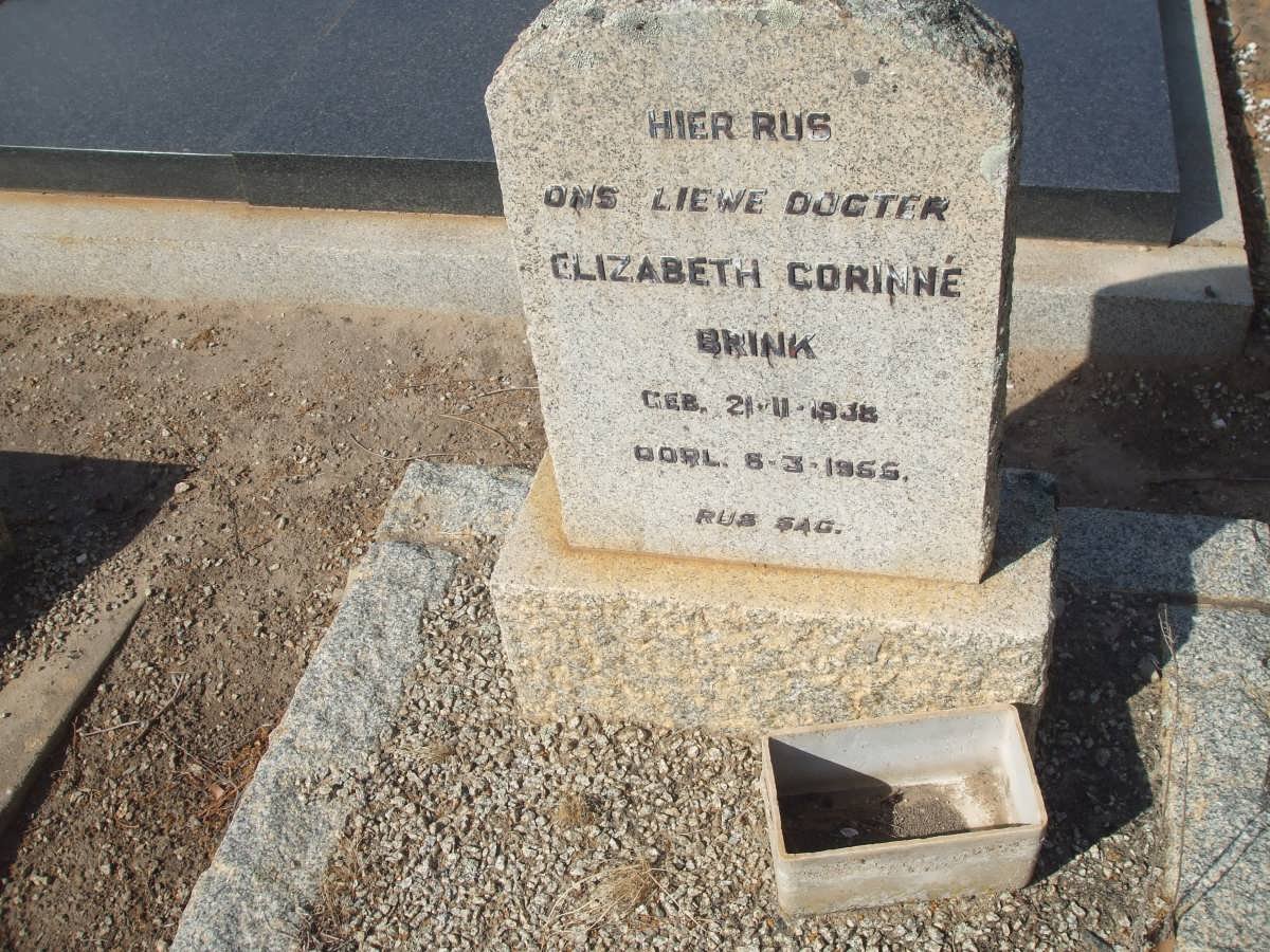 BRINK Elizabeth Corinne 1938-1955
