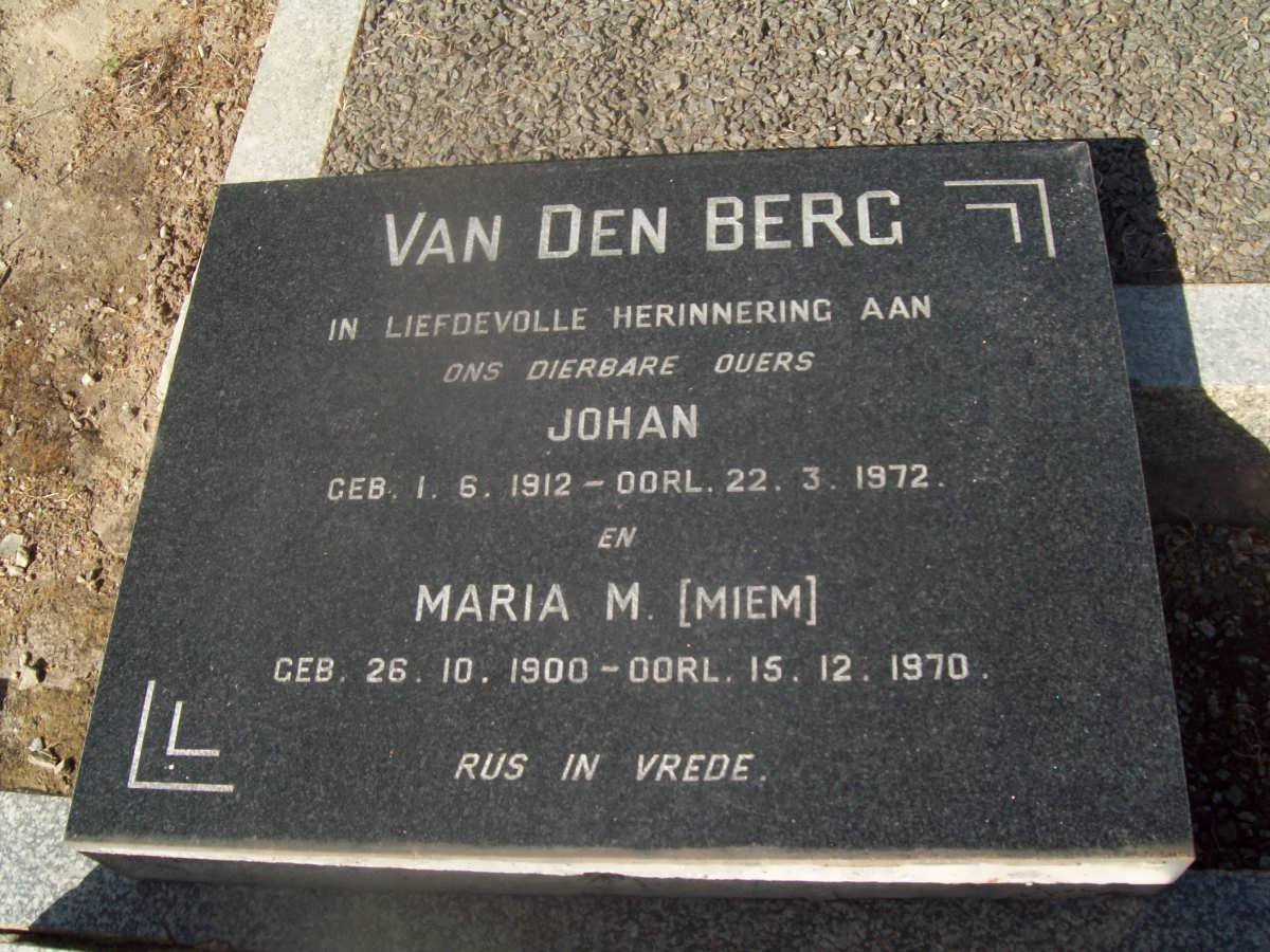 BERG Johan 1912-1970 &amp; Maria M. 1900-1970