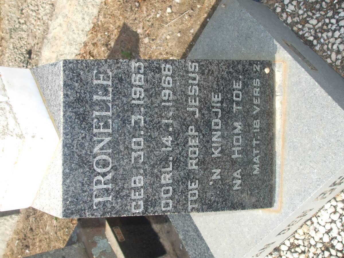 BERG Tronelle, van den 1963-1966