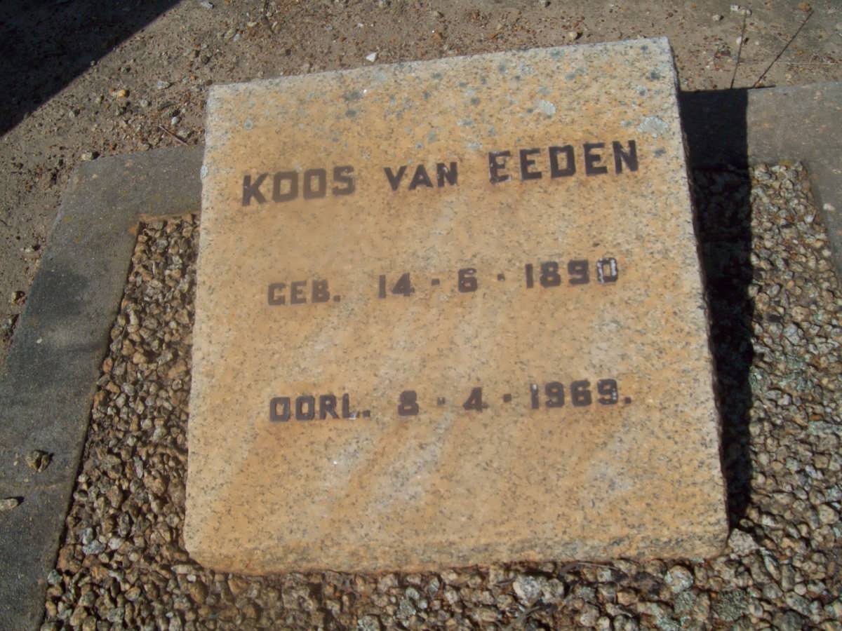 EEDEN Koos, van 1890-1969