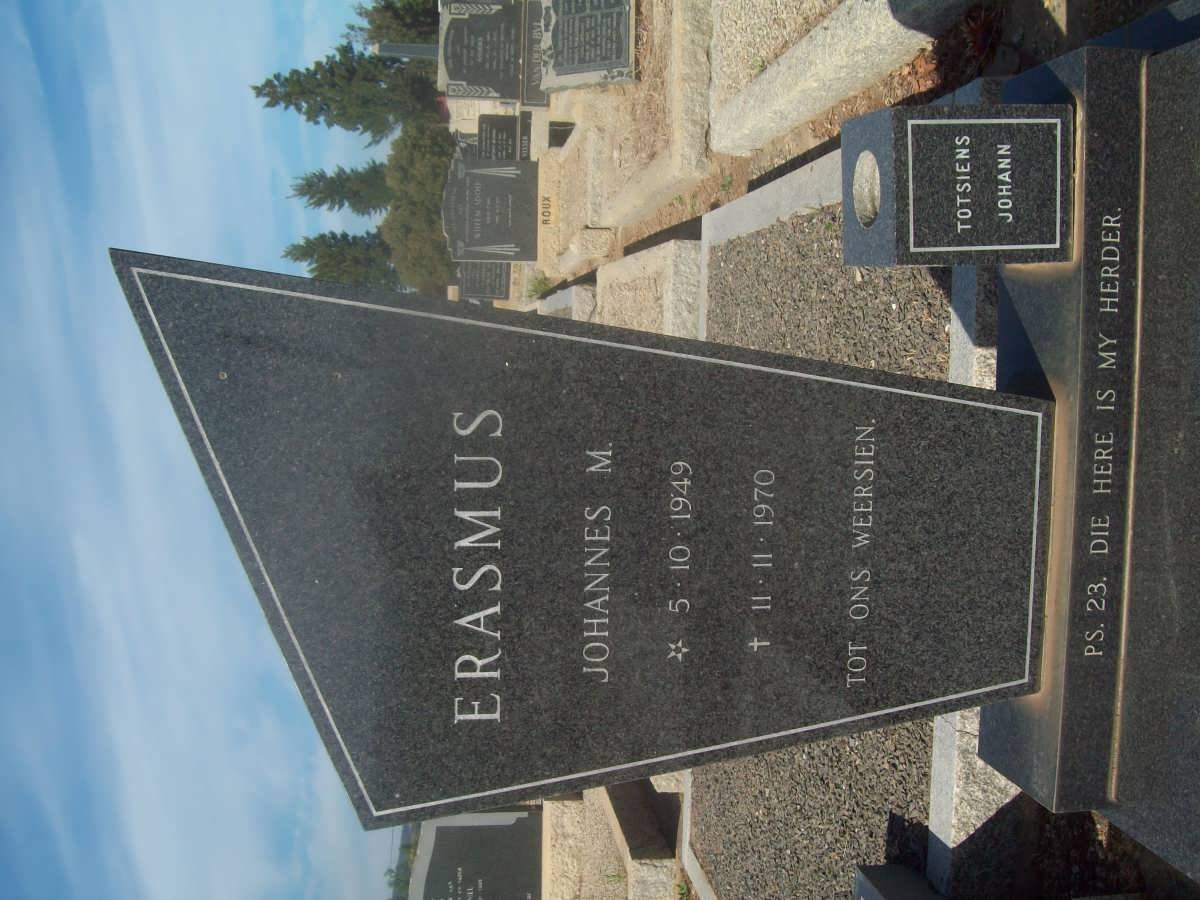 ERASMUS Johannes M. 1949-1970