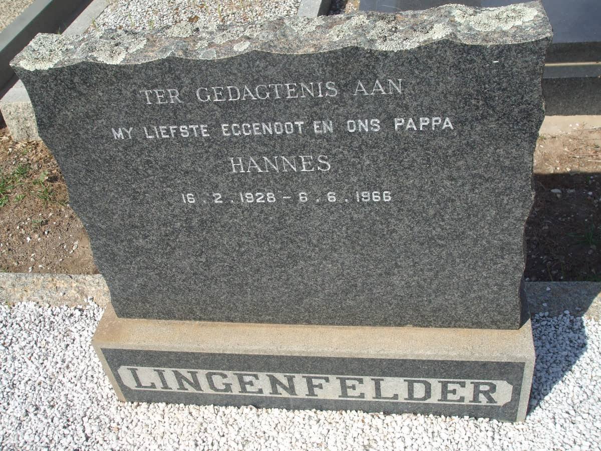 LINGENFELDER Hannes 1928-1966