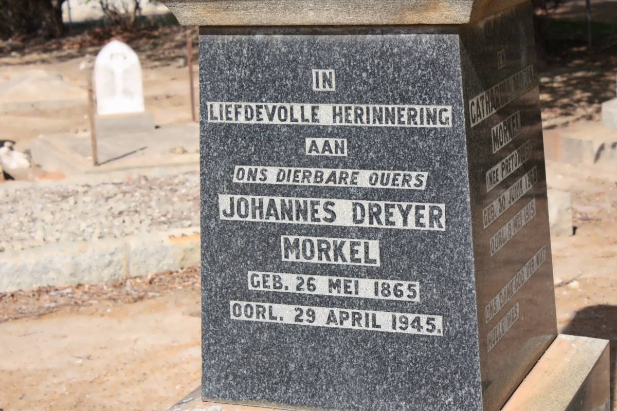 MORKEL Johannes Dreyer 1865-1945 &amp; Catharina Maria PRETORIUS 1868-1915