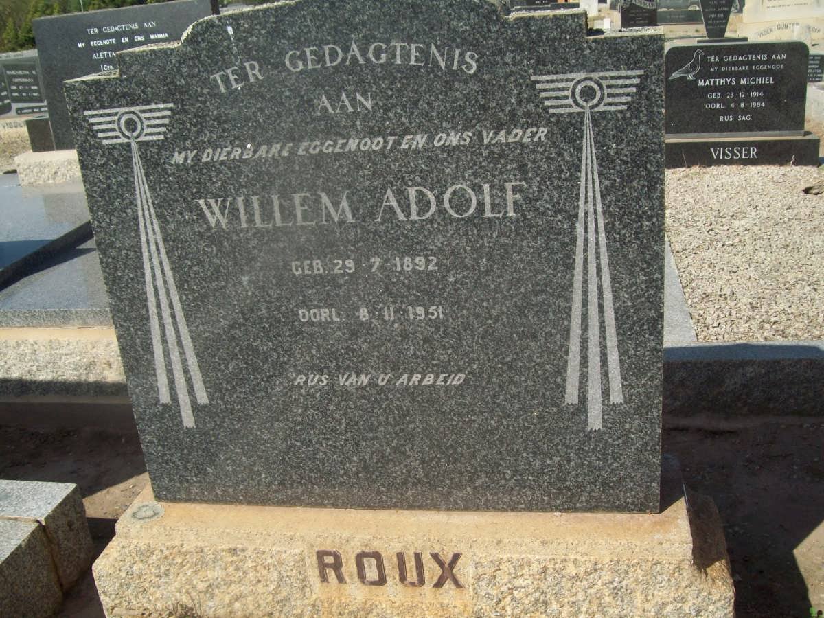 ROUX Willem Adolf 1892-1951