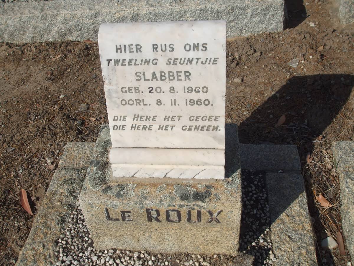 ROUX Slabber, Le 1960-1960