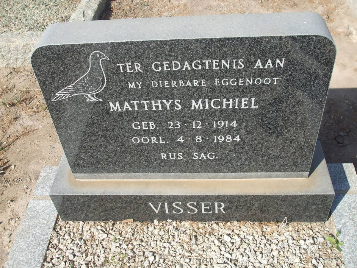 VISSER Matthys Michiel 1914-1984 