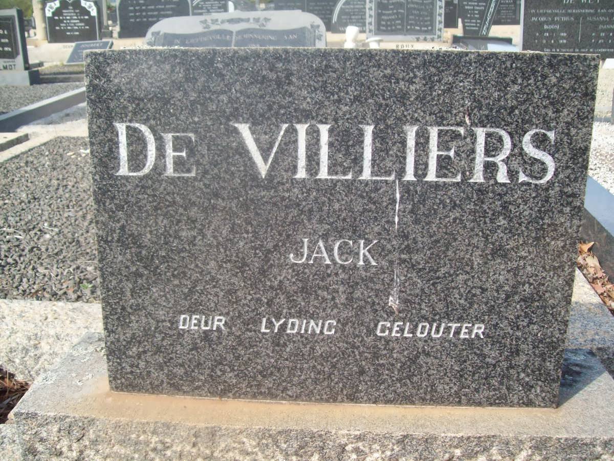 VILLIERS Jack, de
