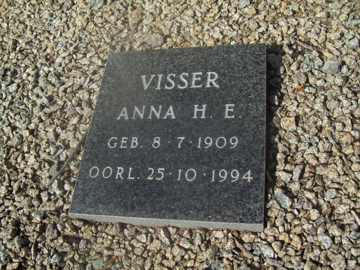 VISSER Anna H.E. 1909-1994